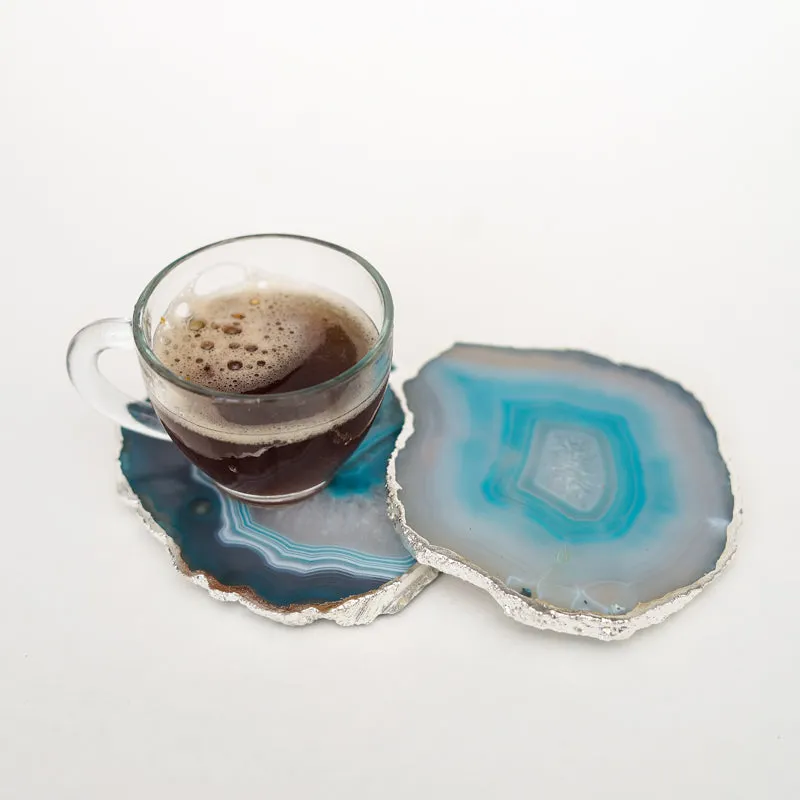 Vesto Brazilian Agate Coaster (Green) - Set Of Two media 5