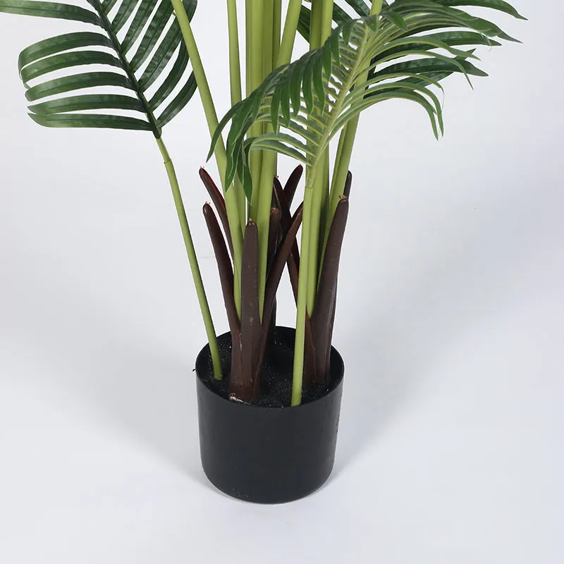 Palmara  Artificial Areca Plant With Black Plastic Pot - 5.3 Feet media 5