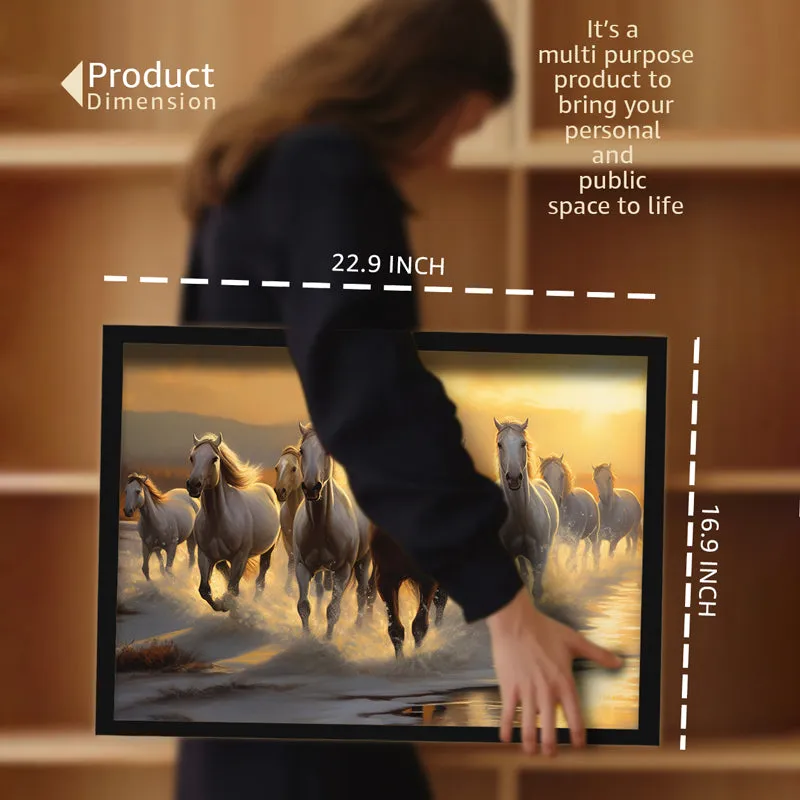 Stride Of Stallions Wall Art With Frame media 6