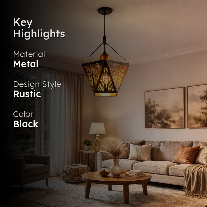 Prism Lantern Metal Ceiling Lamp media 2