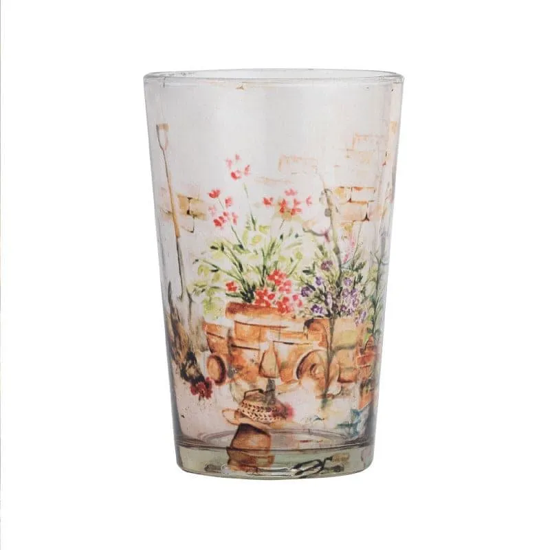 Floral Field Frosted Chai Glass - Set Of Two media 5