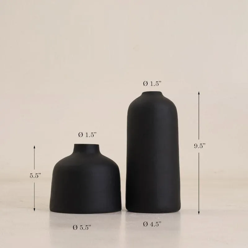 Abbot Vase (Black) - Set Of Two media 4