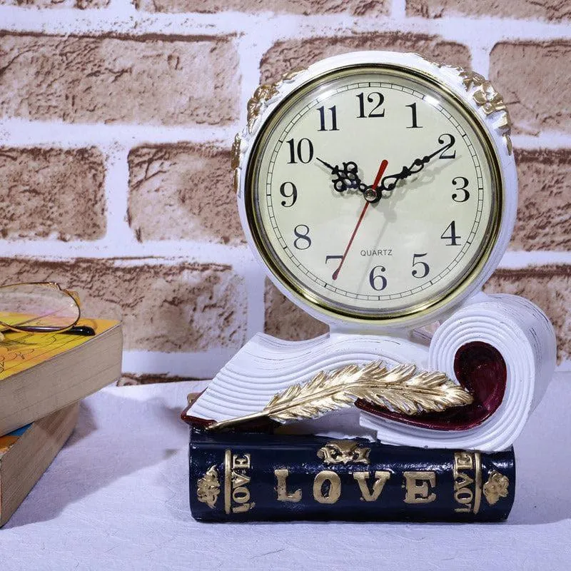 Love Script Clock - White media 3