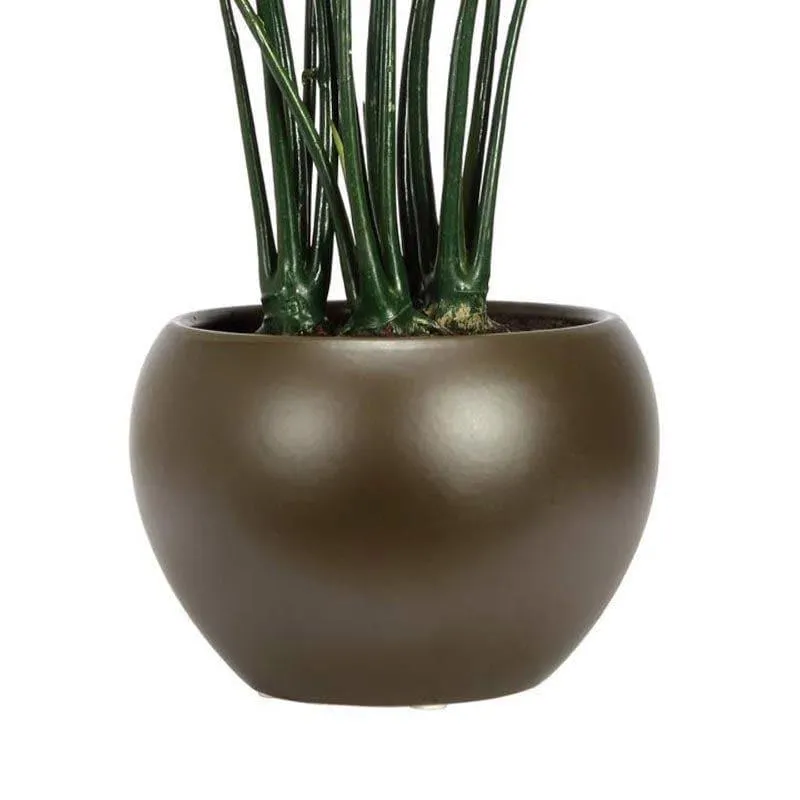 Faux Philodendron Bonsai In Ceramic Pot - 37 cms media 3