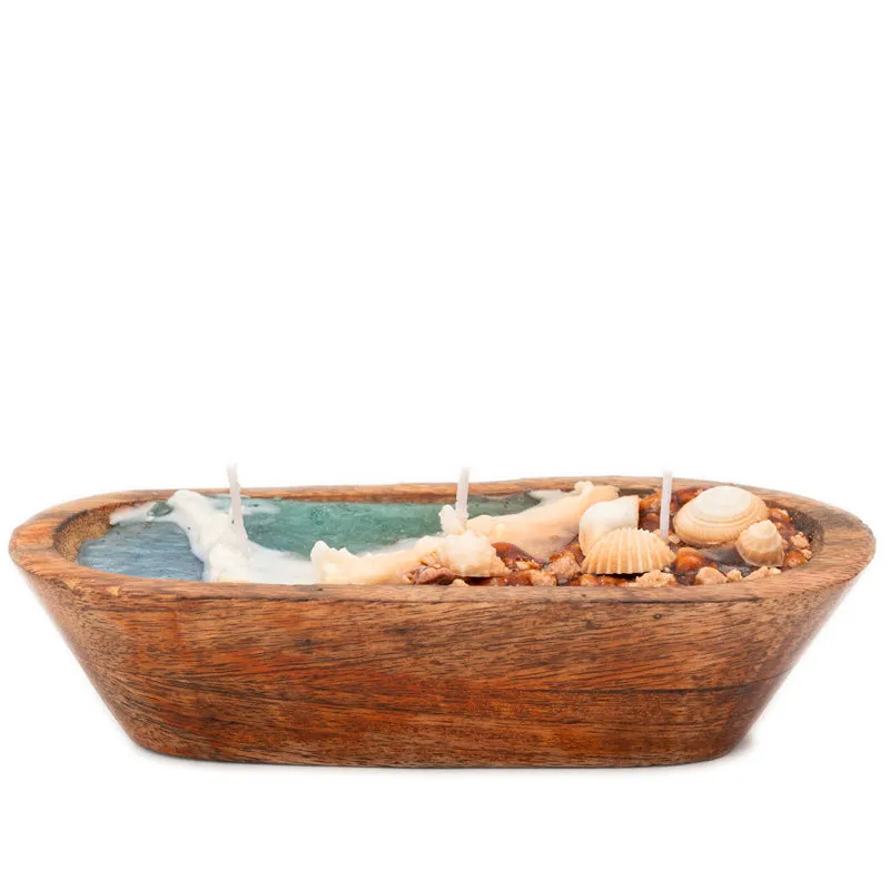 Shell n Waves Scented Candle - Vanilla, Cinnamon media 5