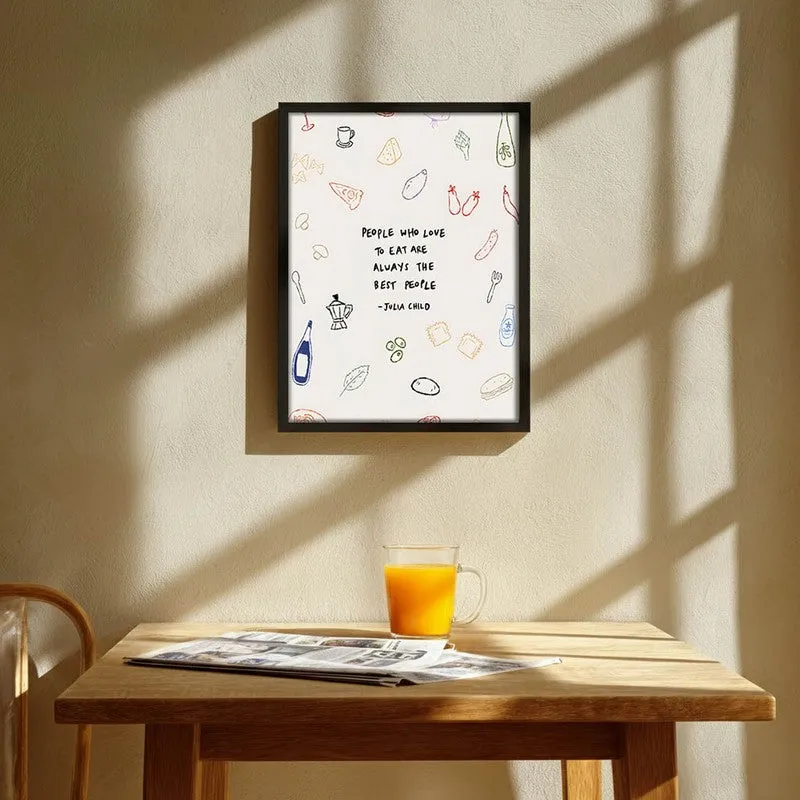 Fizz Feast Archival Canvas Wall Art - Black media 1
