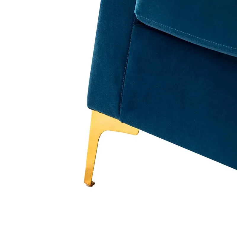 Baseo Neem Wood Accent Chair - Blue media 8