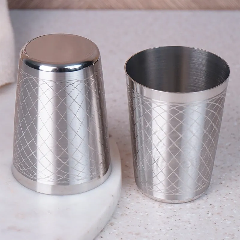 Tagis Stainless Steel Tumbler (300 ML) - Set Of Six media 4