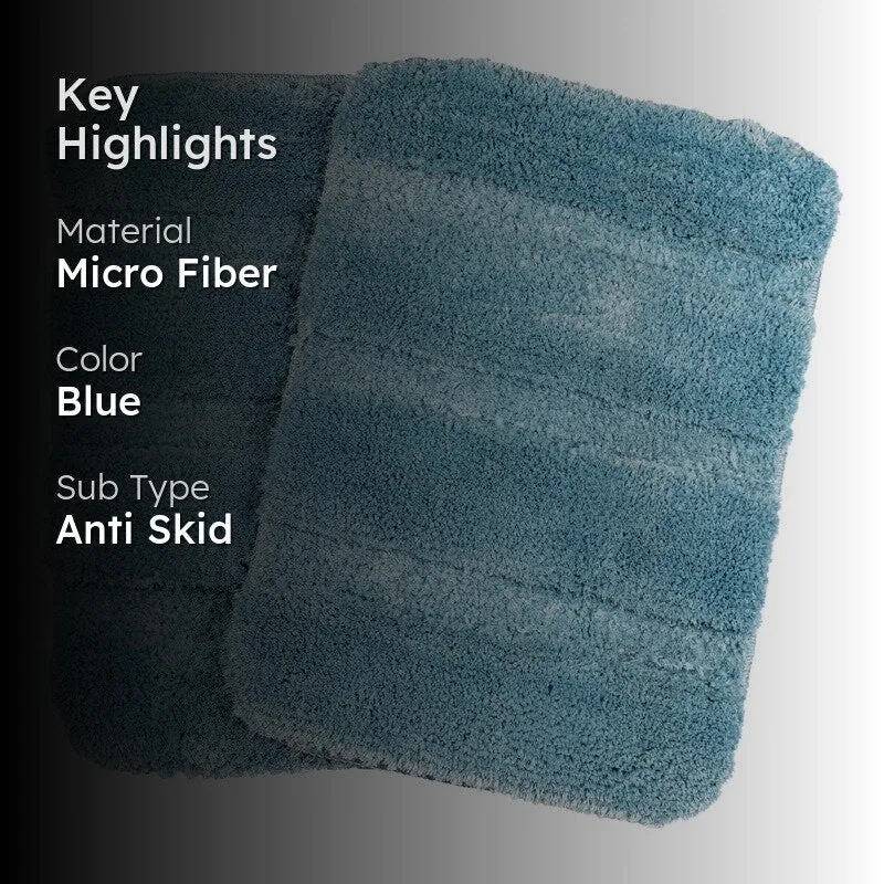 CozyMist Bathmat ( blue ) - Set Of Two media 2