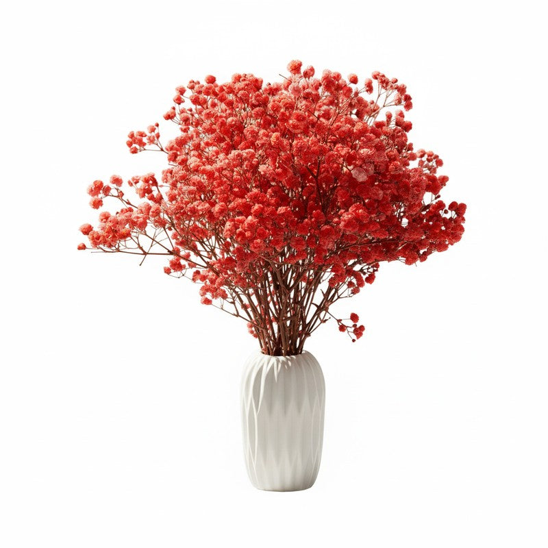 Artificial Gypsophila (Red) - Set Of Three media 4