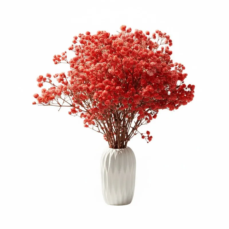 Artificial Gypsophila (Red) - Set Of Three media 4
