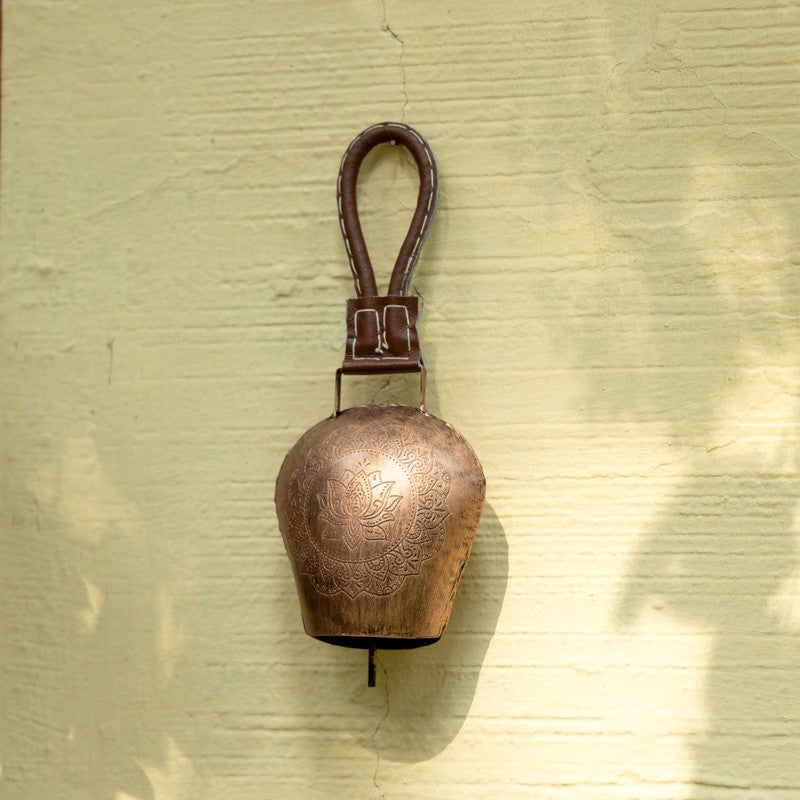 Bellique Decorative Hanging Bell (Copper) - Set Of Five media 4