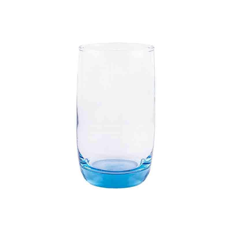 Peacock Shine Glass Tumbler (290 ml ) - Set of Six media 4