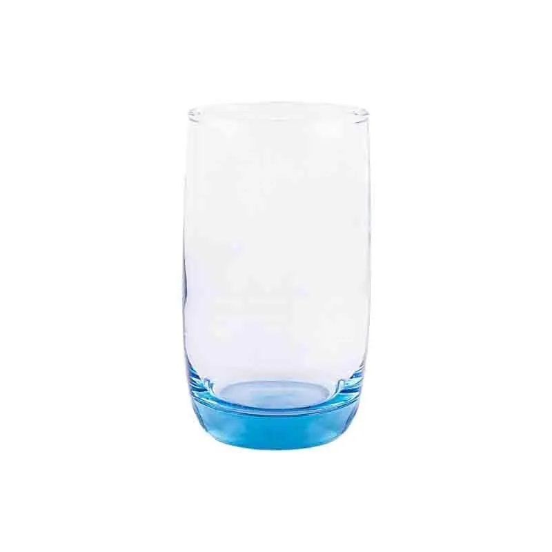 Peacock Shine Glass Tumbler (290 ml ) - Set of Six media 4