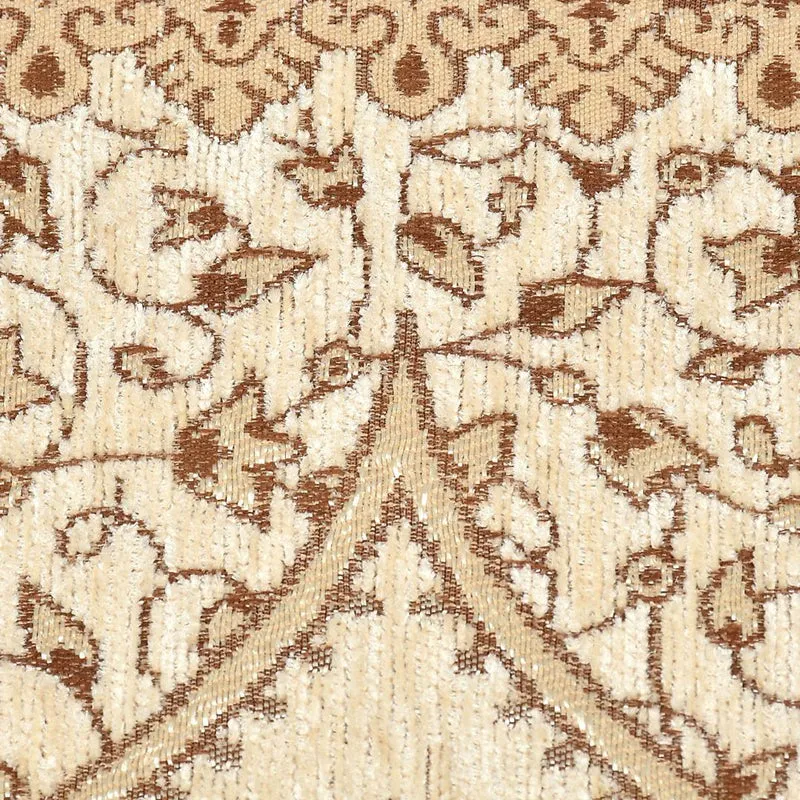 Petite Leaves Chenille Sofa Cover - Beige media 8