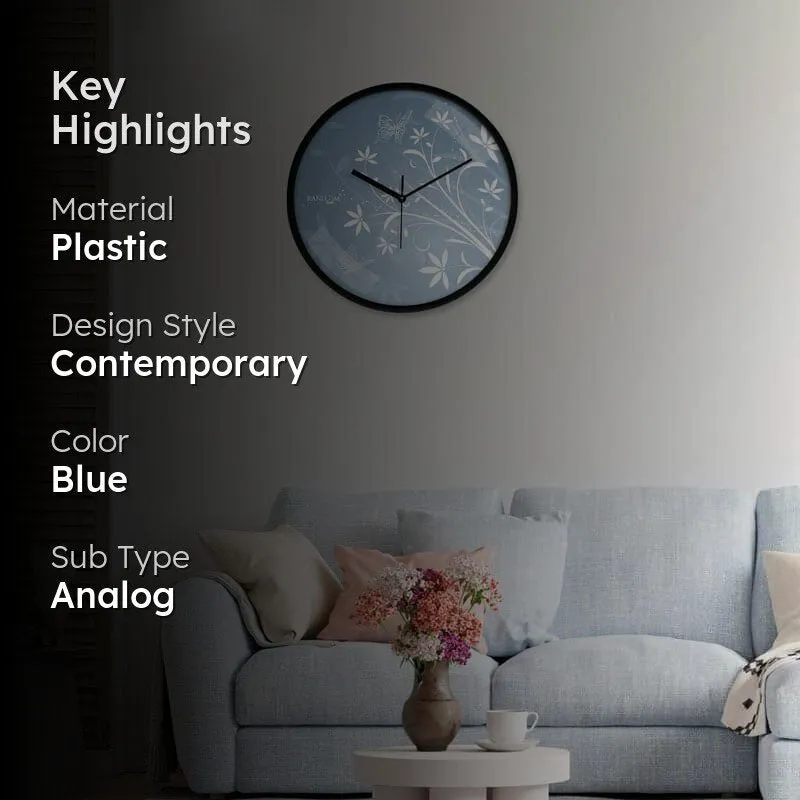 Zephyra Flora Wall clock media 2