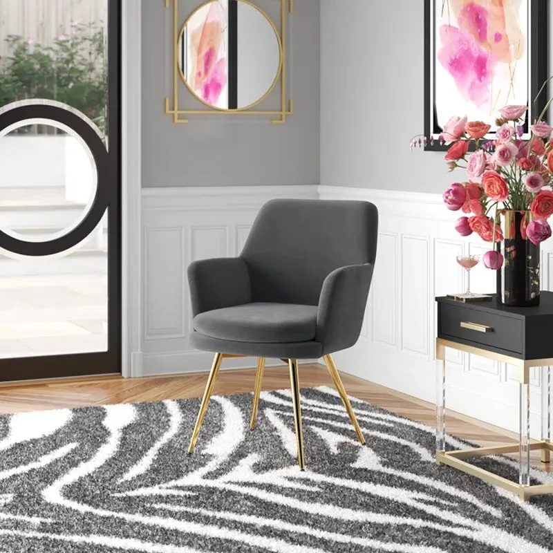 Livora Metal Accent Chair - Grey media 4