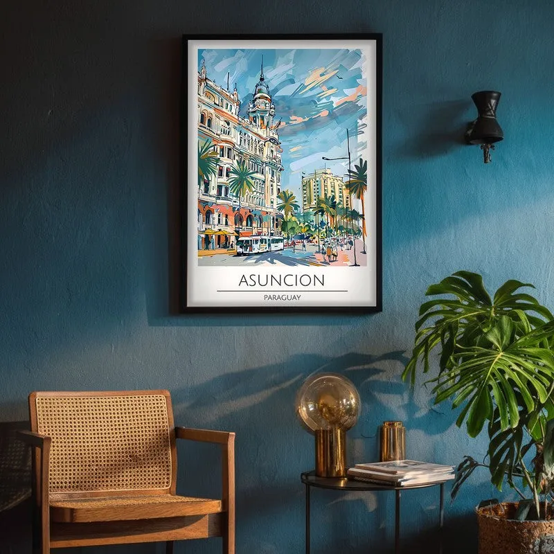 Vintage Asunción Framed Canvas Wall Painting media 4