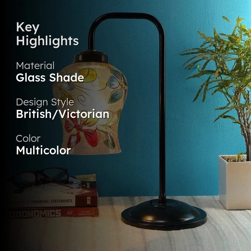 Mosaic Arch Glass Table Lamp - Multicolor media 2