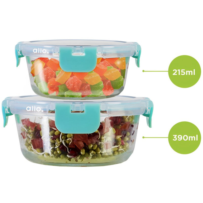 Gobzo Leak Proof Glass Lunch Box - Set Of Two media 10
