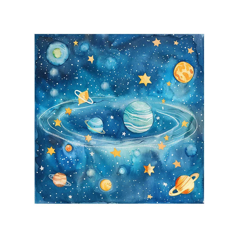 Cosmic Galaxy Wall Painting media 5