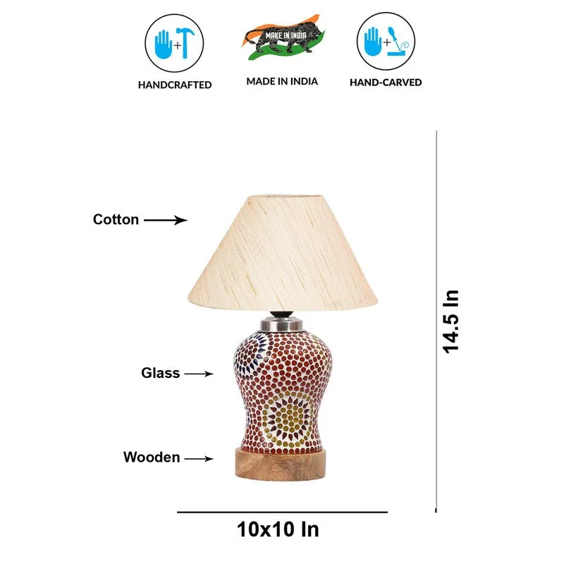Elevira Wooden Table Lamp - Multicolor media 9