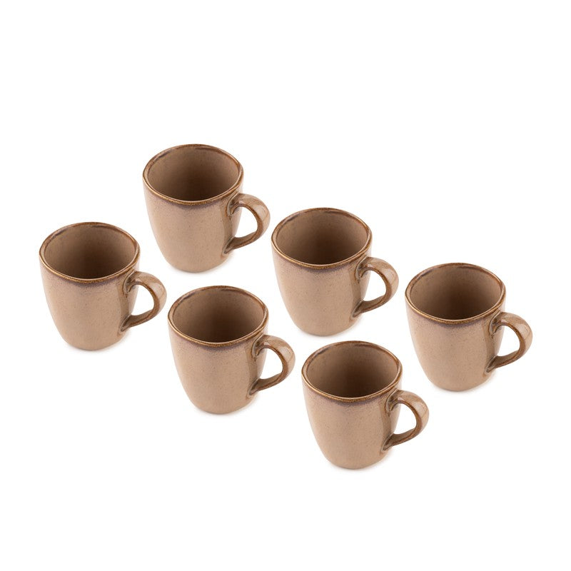 Elowen Porcelain Tea Cup (180 mL Each,Coffee) - Set Of Six media 7