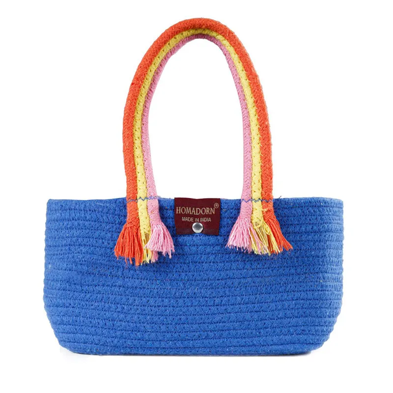 Tidy Twist Cotton Storage Basket Blue media 7