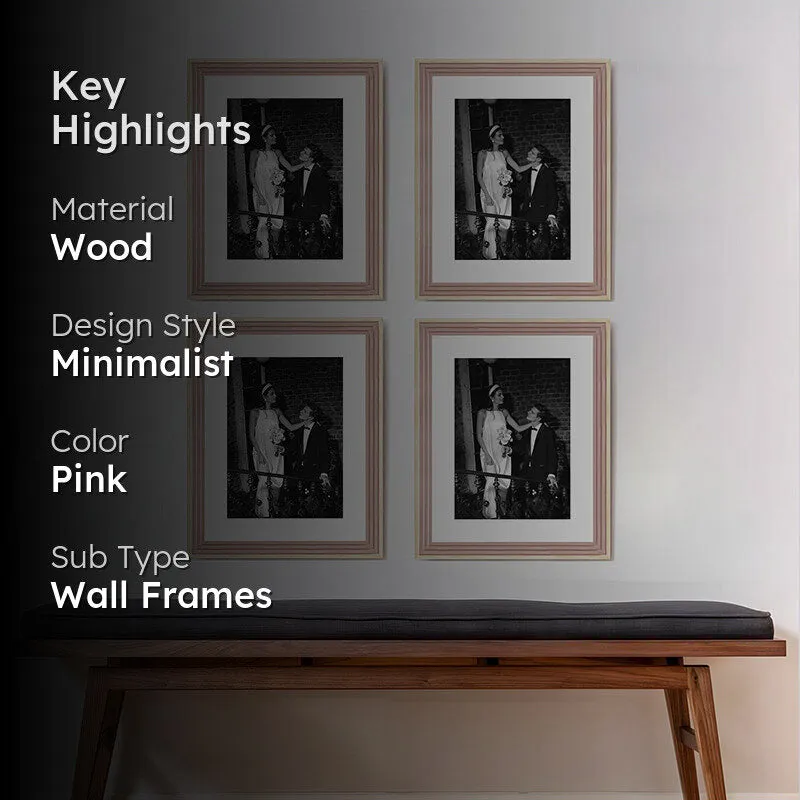 Treega Nuvo Photo Frame (Pink) - Set Of Four media 2