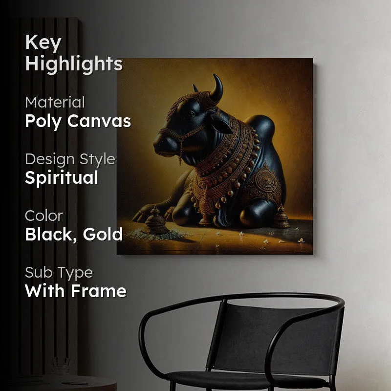 Spiritual Bull Wall Painting media 2