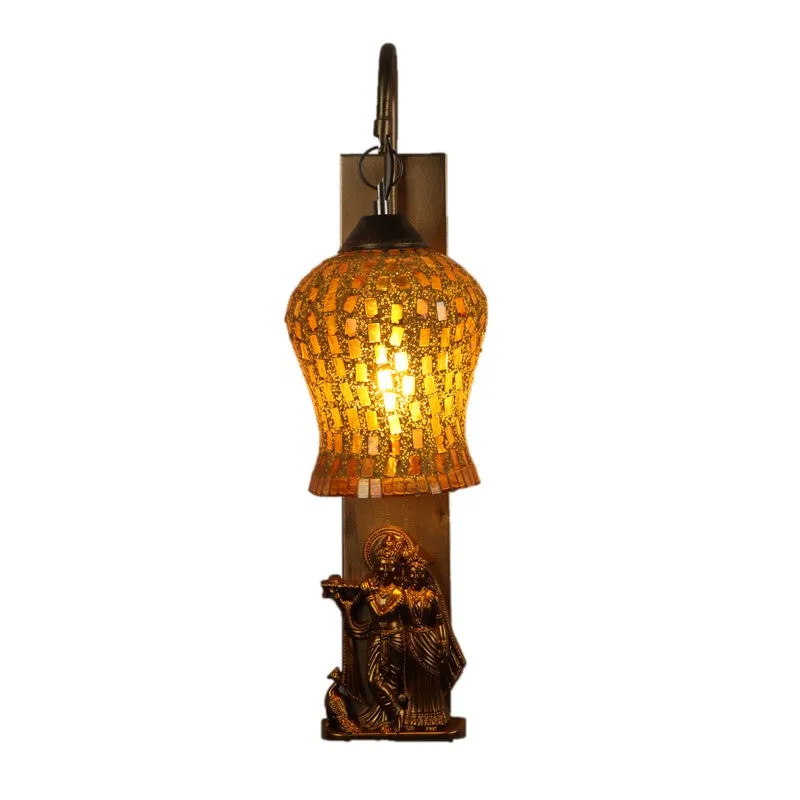 Golden Lattice Iron Wall Lamp media 6