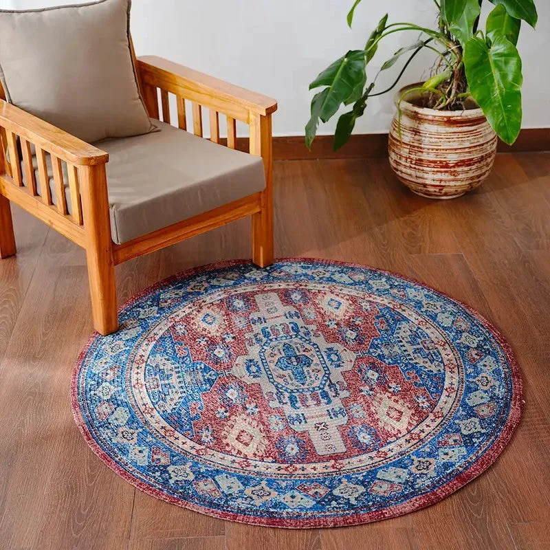 Oriental Tradition Round Recycled PET Rug media 4