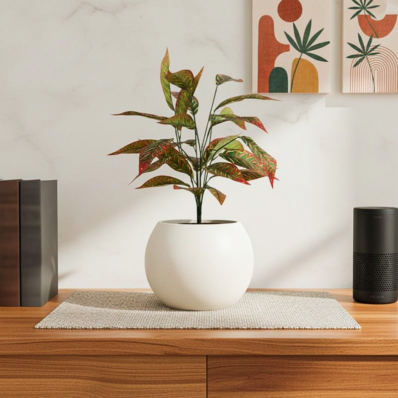 Artificial Croton Plant Without Pot (Set of Two) - 2 ft
