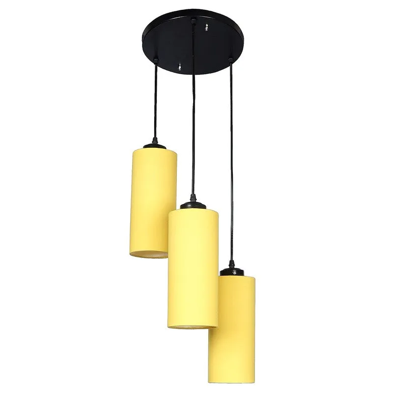 Glowspire Triple Metal Ceiling Lamp - Yellow media 6