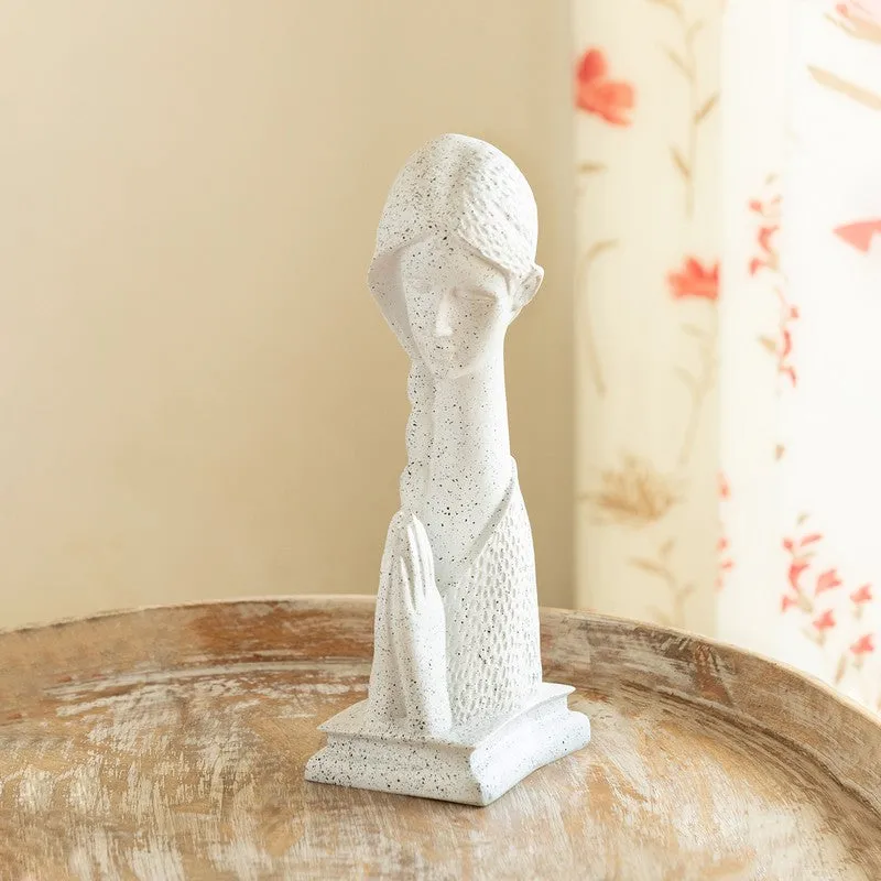 Praying Lady Resin Decorative Showpiece media 1