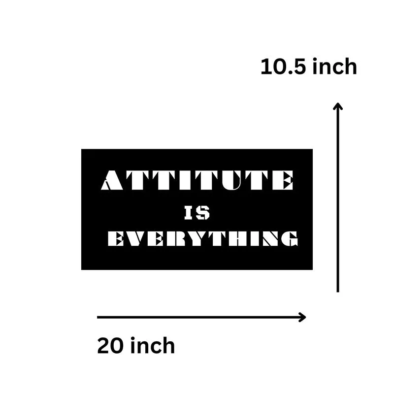 Attitude Is Everything Iron Wall Accent media 5