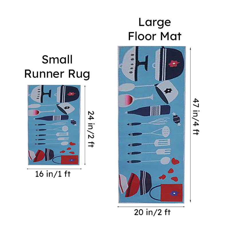 Classy Cook Kitchen Nylon Runner Rug - Set Of Two media 7