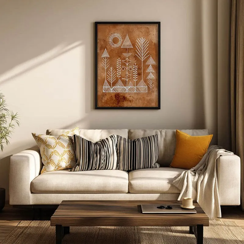 Tribalin Canvas Wall Painting With Black Frame media 4