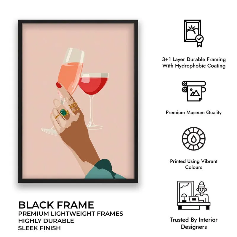 Veloura Canvas Wall Painting - Black Frame media 9