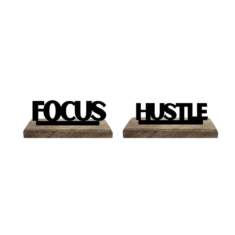 Dynamic Determination Typography Showpiece - Set Of Two media 5