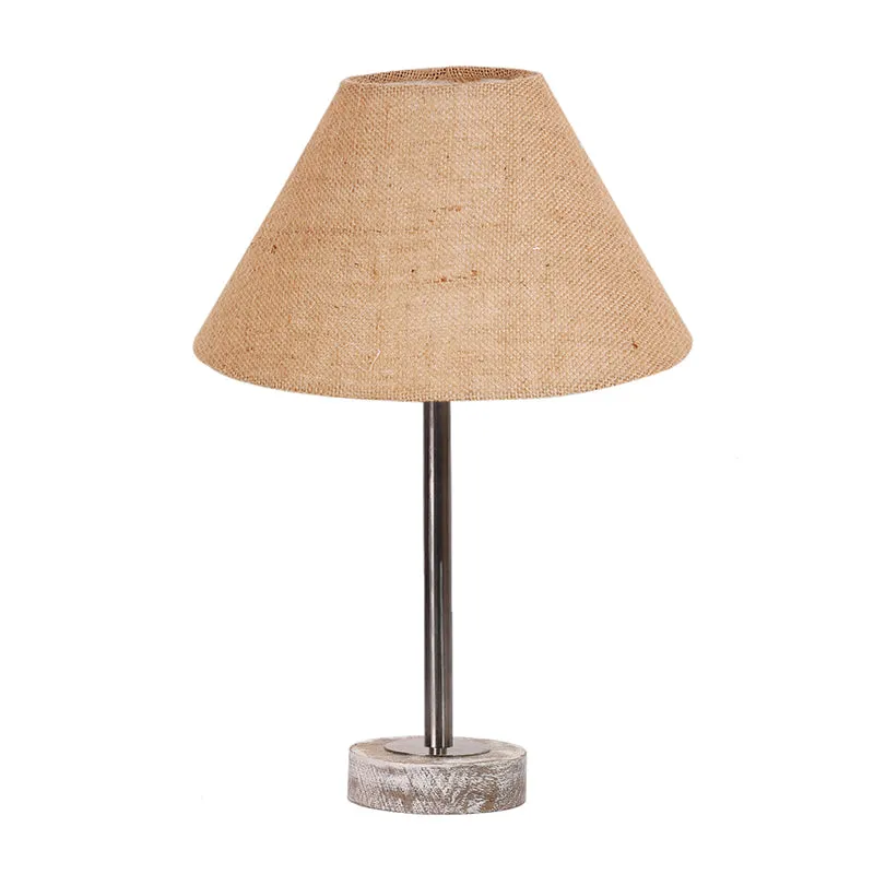 Sienna II Rodin Wooden Table Lamp - Beige,Silver,White media 4