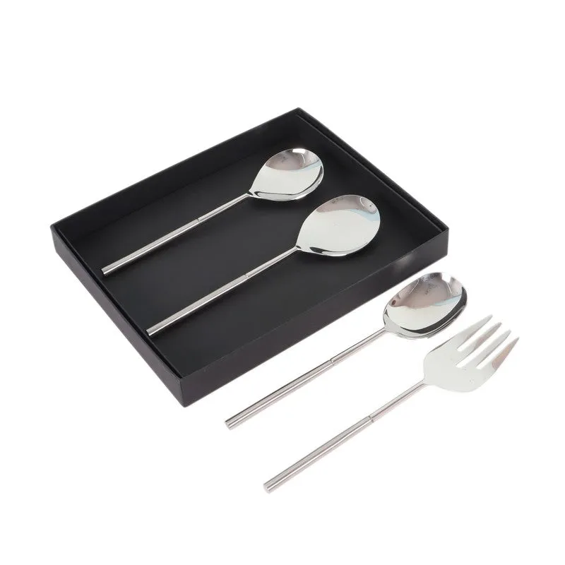 Elegant Steel Cutlery Set (Silver) - Set Of Four media 5