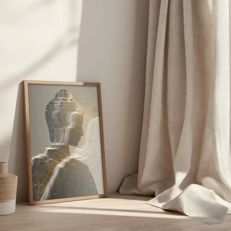 Ascending Buddha Of Inner Light With Brown Frame media 3