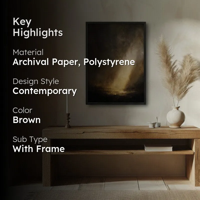 Divine Breakthrough Archival Paper Wall Painting With Black Frame media 2
