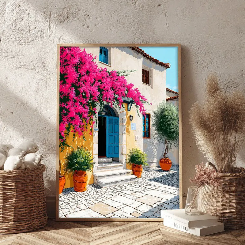 White haven Canvas Wall Painting - Brown Frame media 3