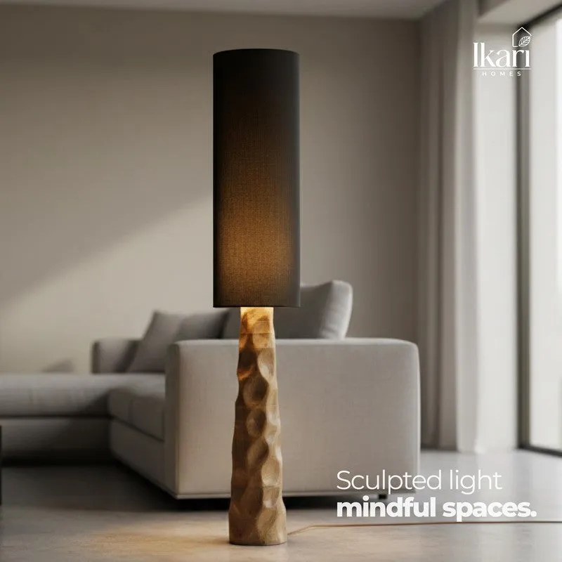 Tall Black Mango Wood Floor Lamp media 11