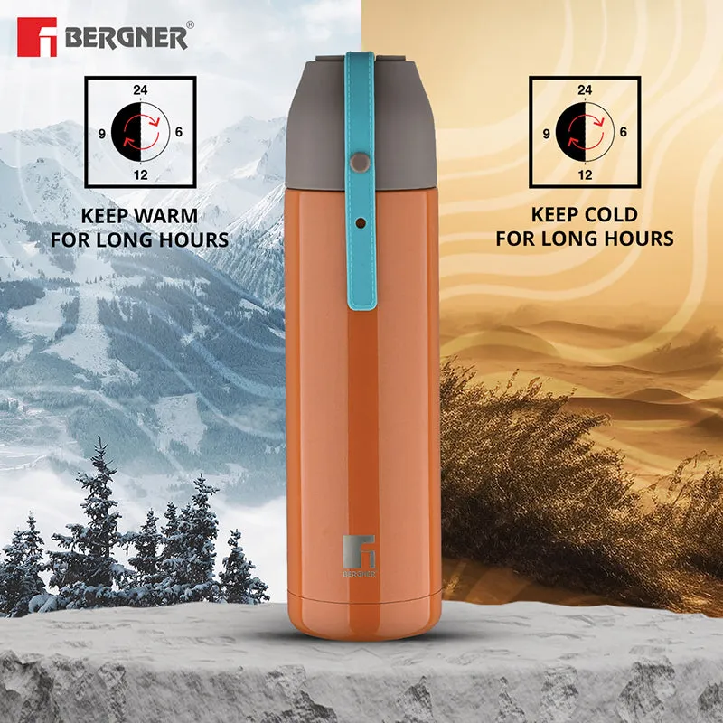 Bergner Oryn Double Walled Hot & Cold Flask (Orange) - 500 mL media 7