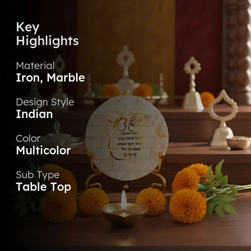 Divine Krishna Marble Showpiece With Stand media 2