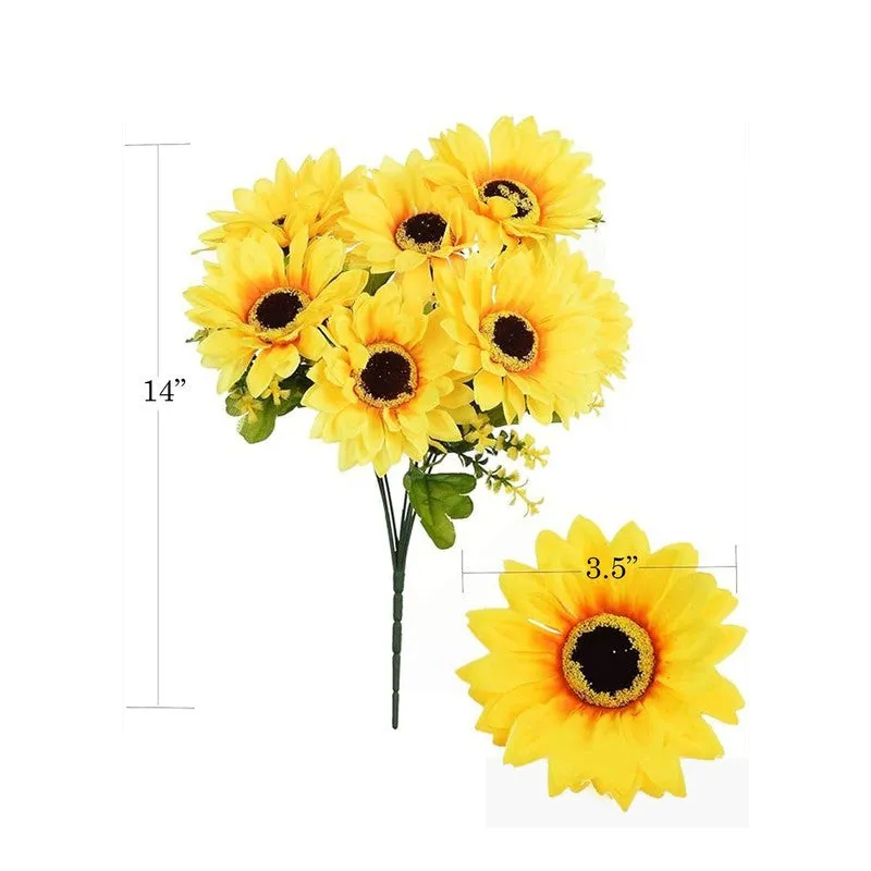 Forever Fresh Faux Flowers (Yellow) - Set Of Two media 7