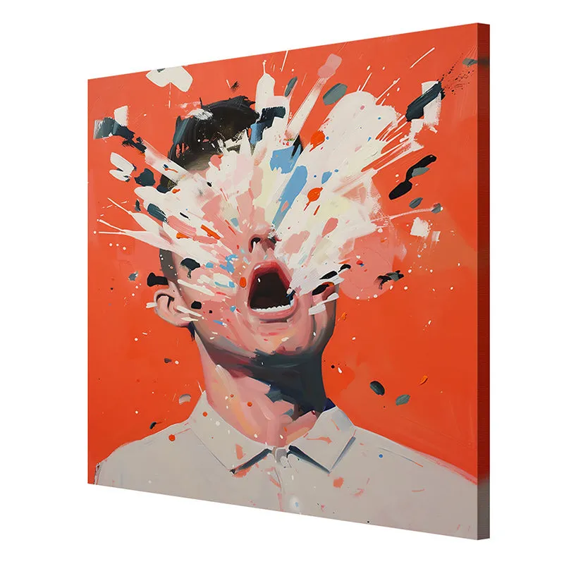 Exploding Head Wall Painting media 6